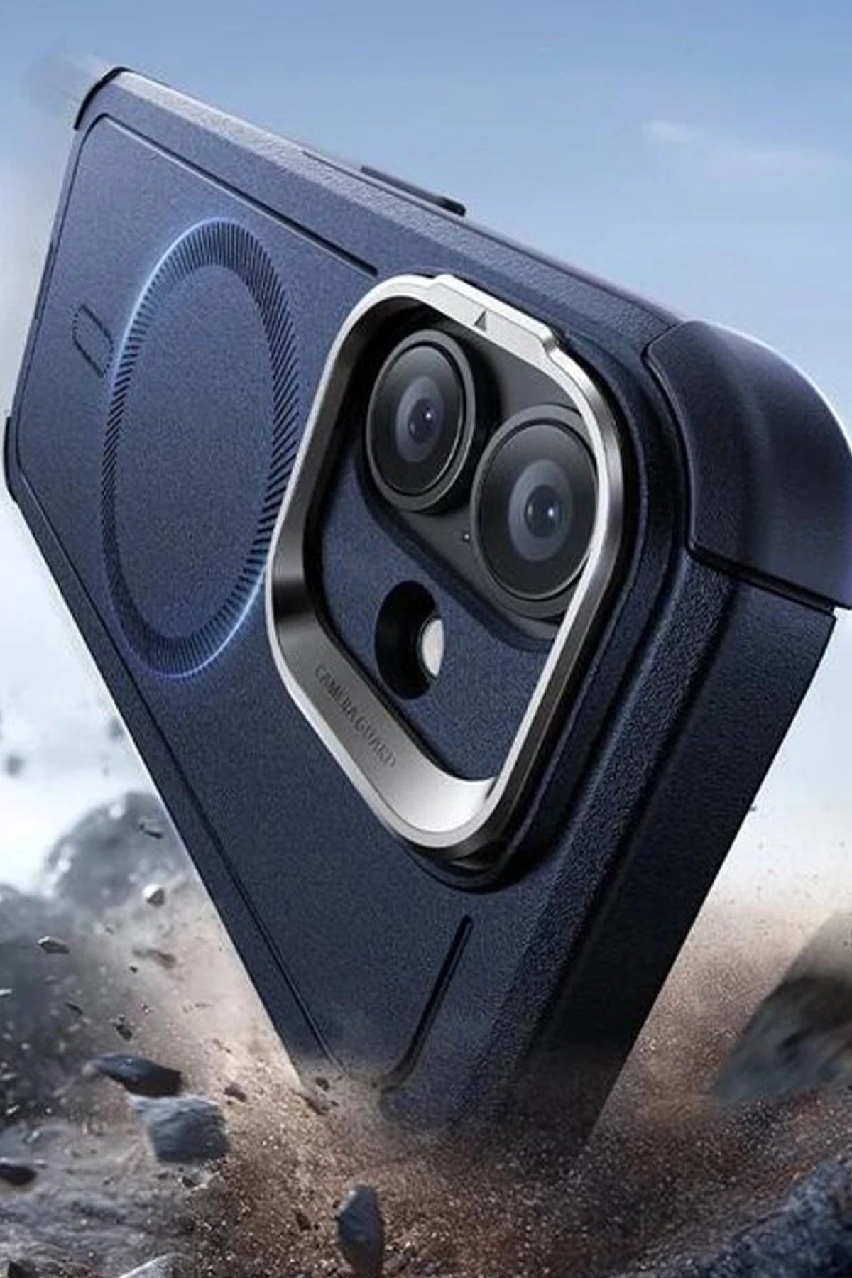 ESR Apple iPhone 17 Cyber Tough Magsafe Stantlı Kapak - Lacivert