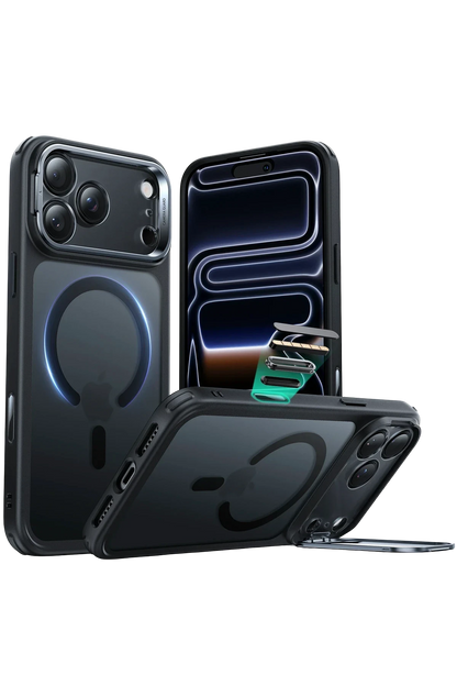 ESR Apple iPhone 17 Pro Classic Hybrid Magsafe Standlı Kapak - Buzlu Siyah