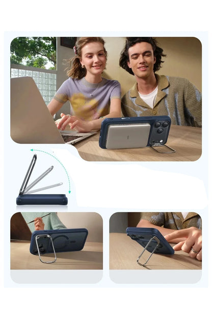 ESR Apple iPhone 17 Pro Classic Hybrid Magsafe Standlı Kapak - Buzlu Siyah