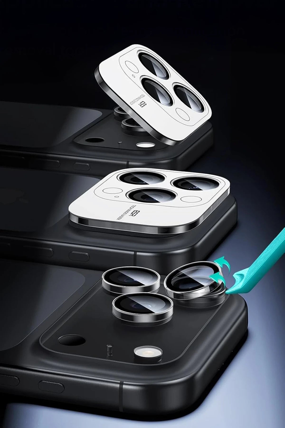 ESR Apple iPhone 17 Pro Max Armorite Kamera Lens Koruyucu - Şeffaf