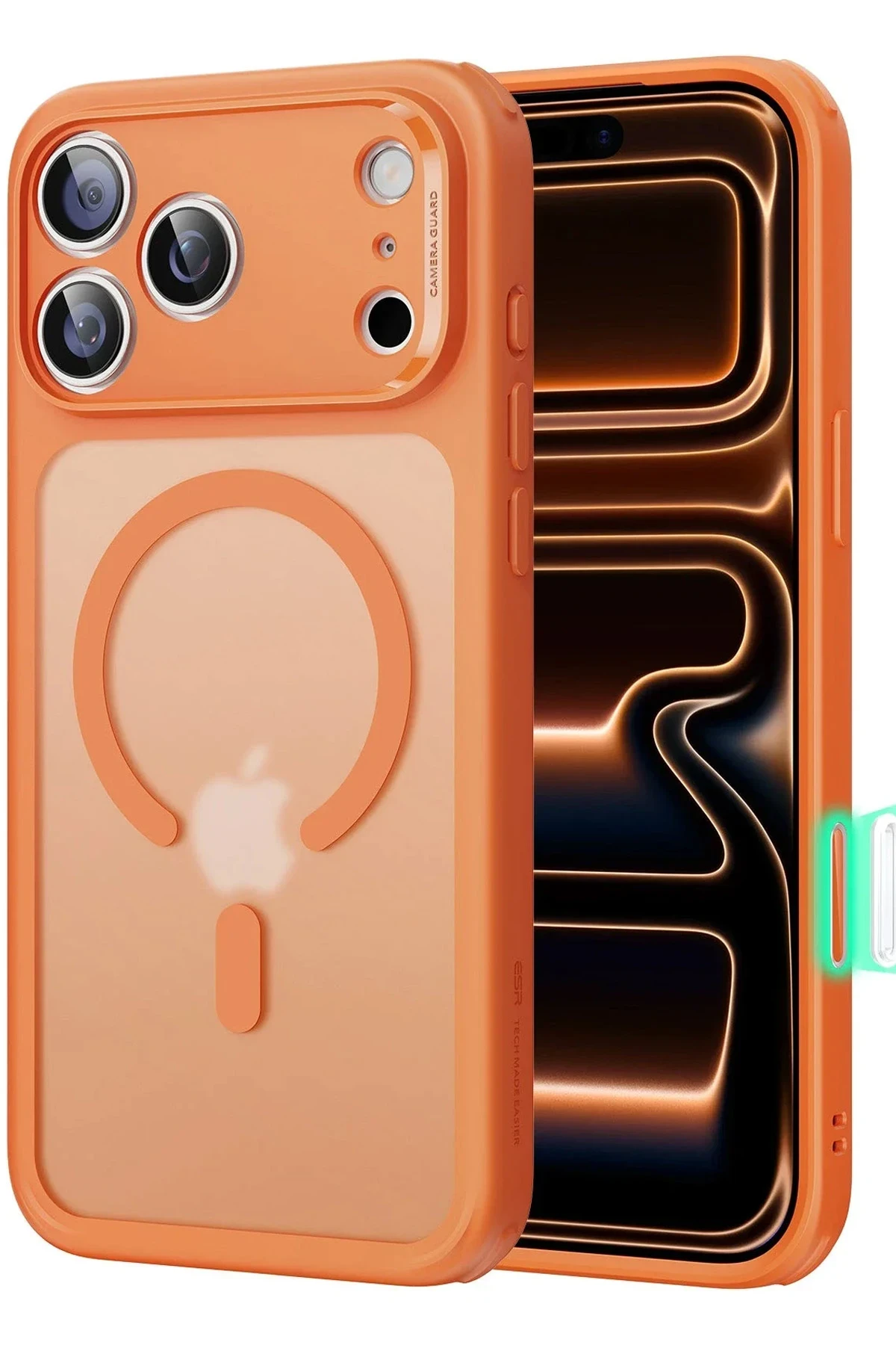 ESR Apple iPhone 17 Pro Max Classic Hybrid Magsafe Kapak - Frosted Orange