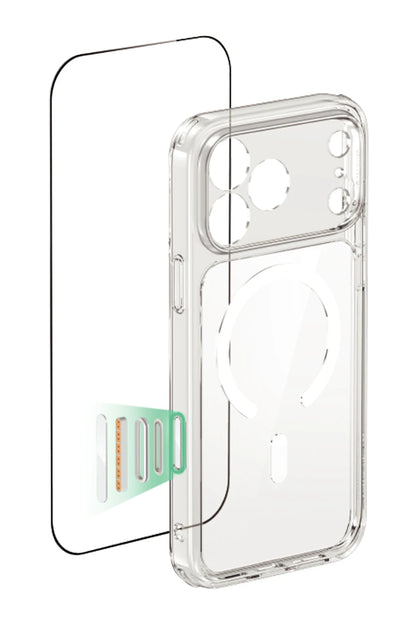 ESR Apple iPhone 17 Pro Max Classic Hybrid Magsafe Kapak + Cam Hediyeli Set - Şeffaf
