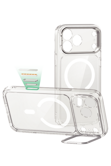 ESR Apple iPhone 17 Pro Max Classic Hybrid Magsafe Standlı Kapak - Clear Black