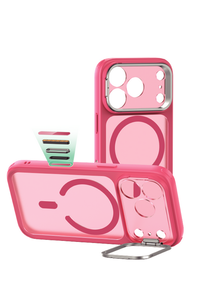 ESR Apple iPhone 17 Pro Max Classic Hybrid Magsafe Standlı Kapak - Frosted Pink