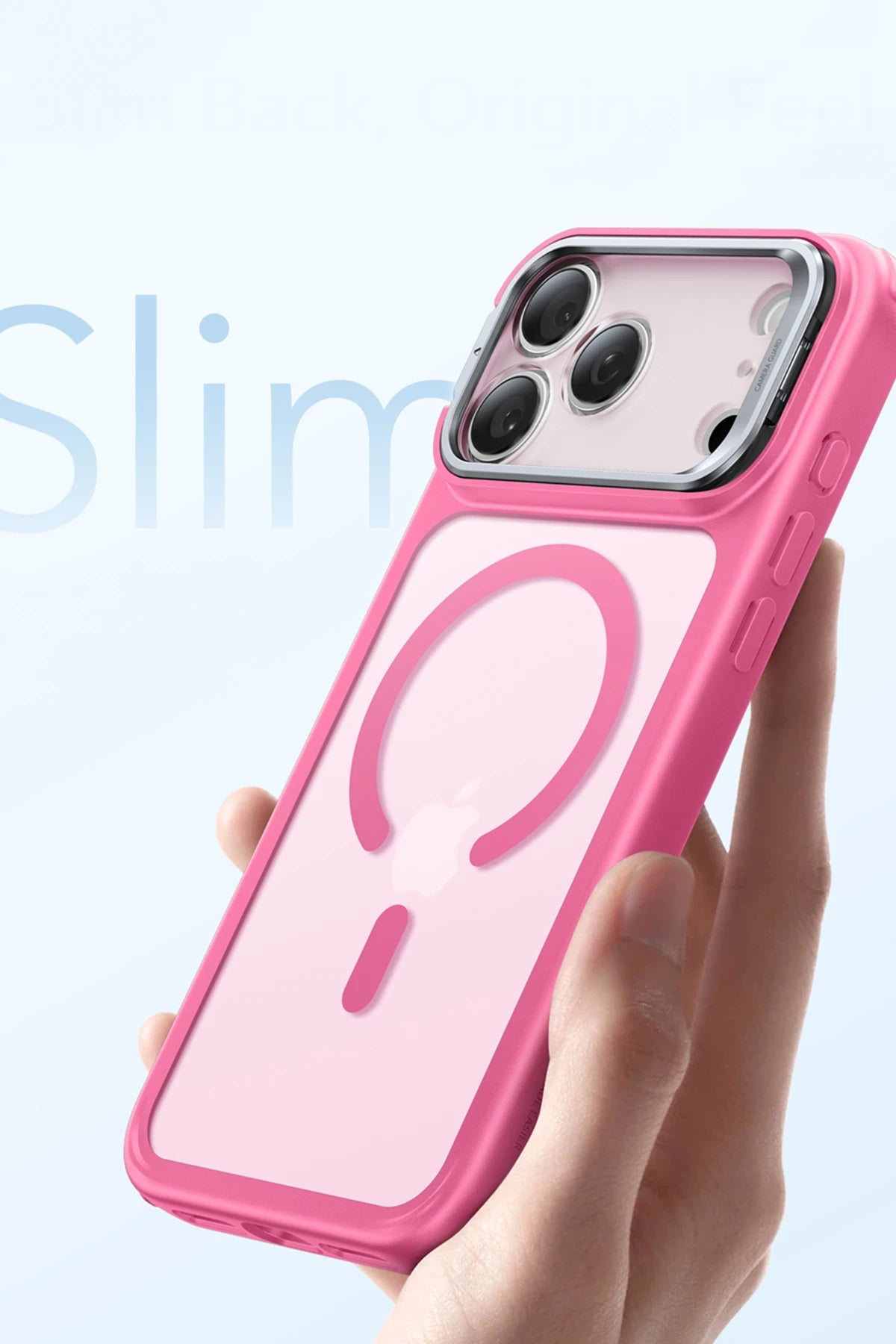 ESR Apple iPhone 17 Pro Max Classic Hybrid Magsafe Standlı Kapak - Pembe
