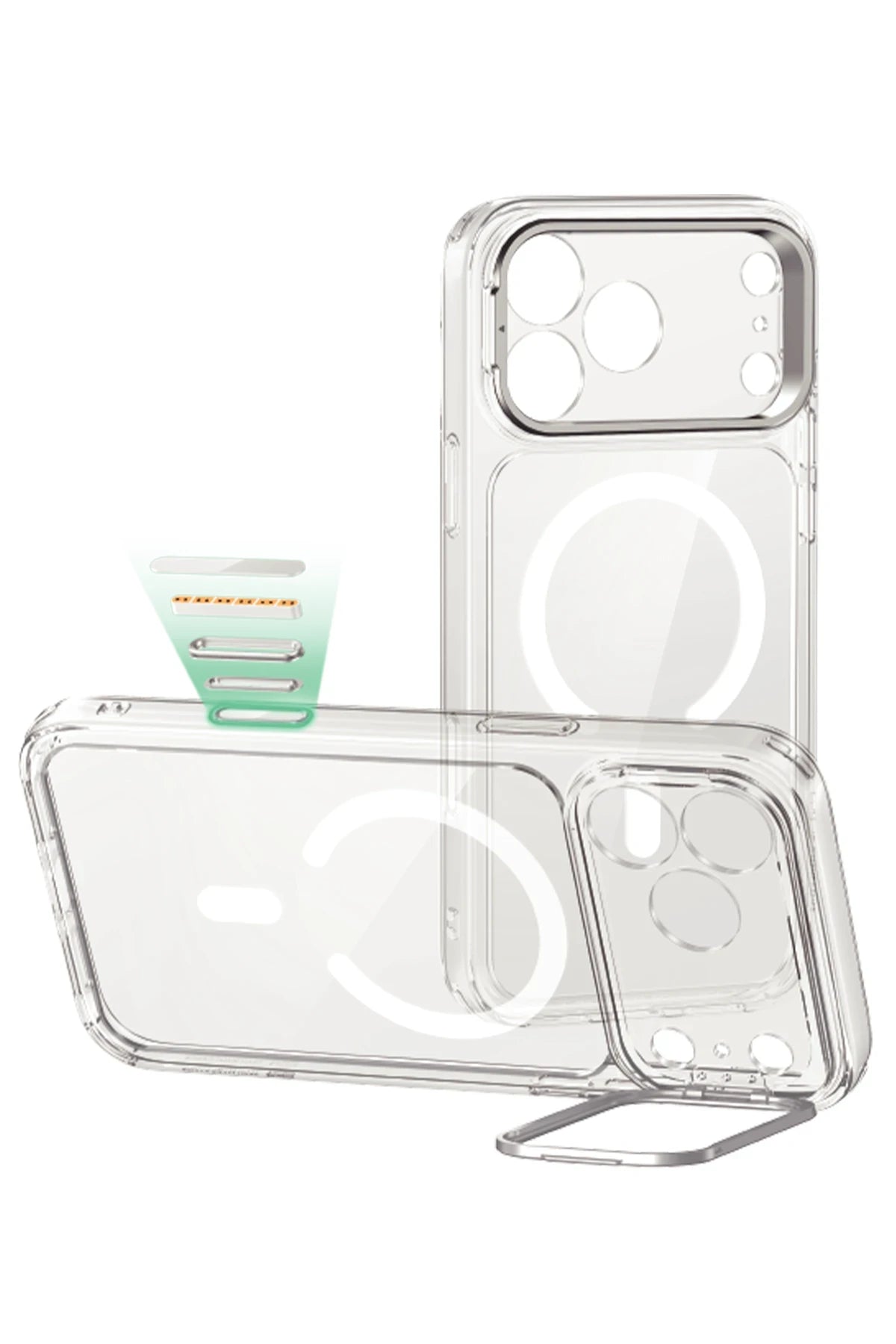 ESR Apple iPhone 17 Pro Max Classic Hybrid Magsafe Standlı Kapak - Şeffaf