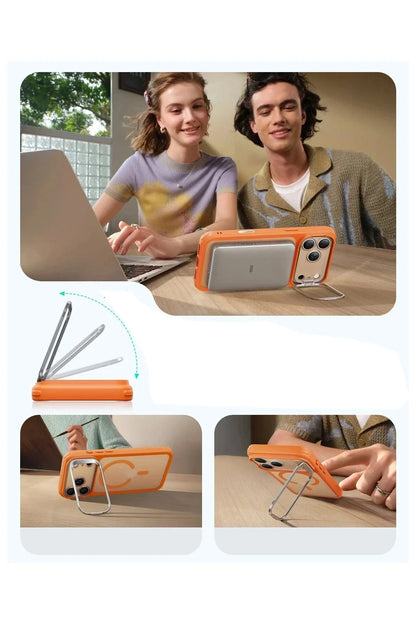 ESR Apple iPhone 17 Pro Max Classic Hybrid Magsafe Standlı Kapak - Turuncu