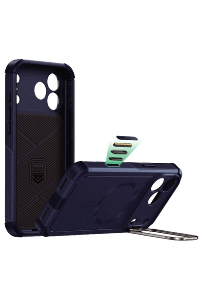 ESR Apple iPhone 17 Pro Max Cyber Tough Magsafe Stantlı Kapak - Lacivert