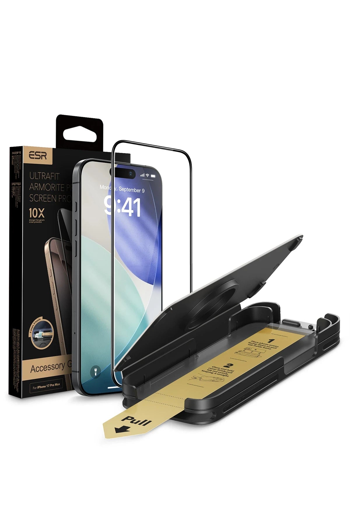 ESR Apple iPhone 17 Pro UltraFit Armorite Pro Cam Ekran Koruyucu - Siyah