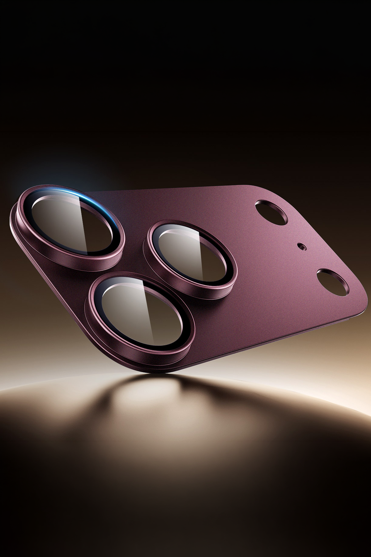 ESR Apple iPhone 18 Pro Armorite Pro Kamera Lens Koruyucu - Bordo