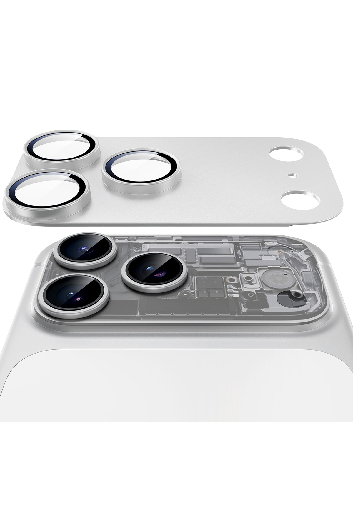 ESR Apple iPhone 18 Pro Armorite Pro Kamera Lens Koruyucu - Gümüş
