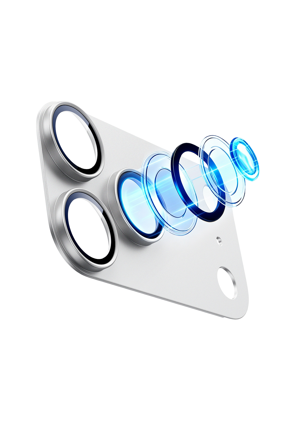 ESR Apple iPhone 18 Pro Armorite Pro Kamera Lens Koruyucu - Gümüş