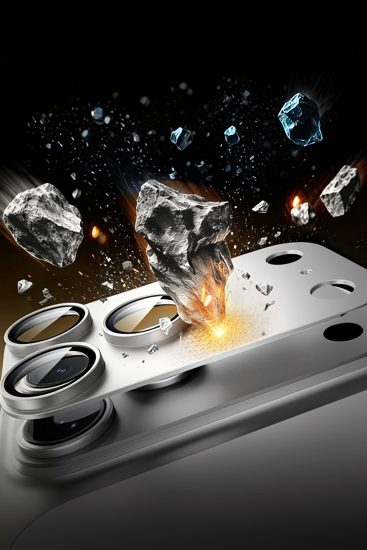 ESR Apple iPhone 18 Pro Armorite Pro Kamera Lens Koruyucu - Gümüş