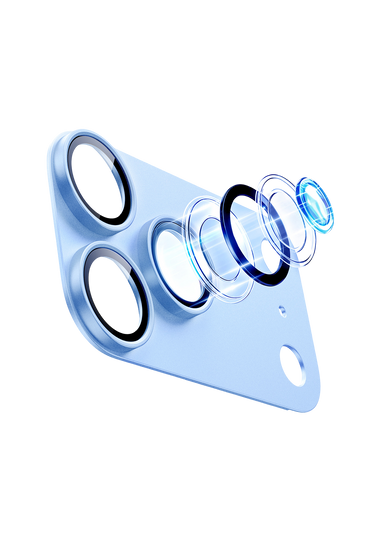 ESR Apple iPhone 18 Pro Armorite Pro Kamera Lens Koruyucu - Açık Mavi