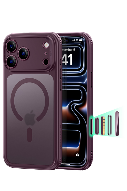 ESR Apple iPhone 18 Pro/17 Pro Classic Hybrid Magsafe Kapak - Bordo