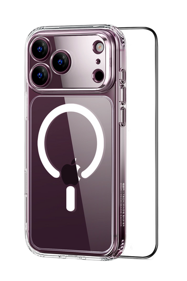 ESR Apple iPhone 18 Pro/17 Pro Classic Hybrid Magsafe Kapak + Cam Hediyeli Set - Şeffaf