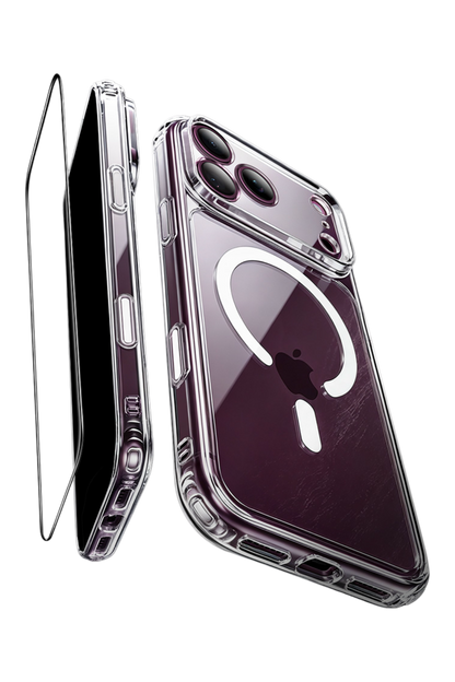 ESR Apple iPhone 18 Pro/17 Pro Classic Hybrid Magsafe Kapak + Cam Hediyeli Set - Şeffaf