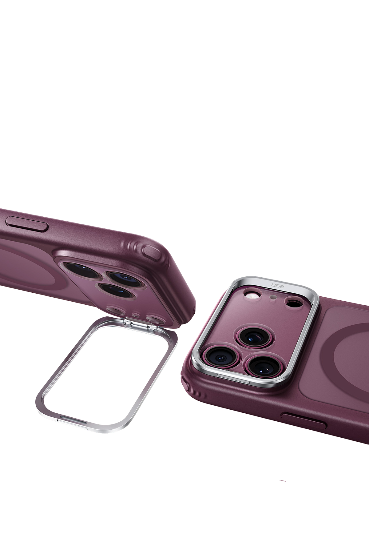 ESR Apple iPhone 18 Pro/17 Pro Classic Hybrid Magsafe Standlı Kapak - Bordo