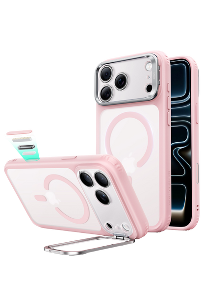 ESR Apple iPhone 18 Pro/17 Pro Classic Hybrid Magsafe Standlı Kapak - Pembe