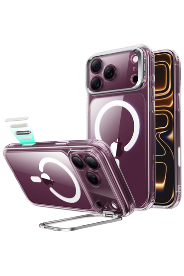 ESR Apple iPhone 18 Pro/17 Pro Classic Hybrid Magsafe Standlı Kapak - Şeffaf