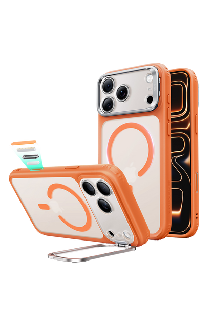 ESR Apple iPhone 18 Pro/17 Pro Classic Hybrid Magsafe Standlı Kapak - Turuncu