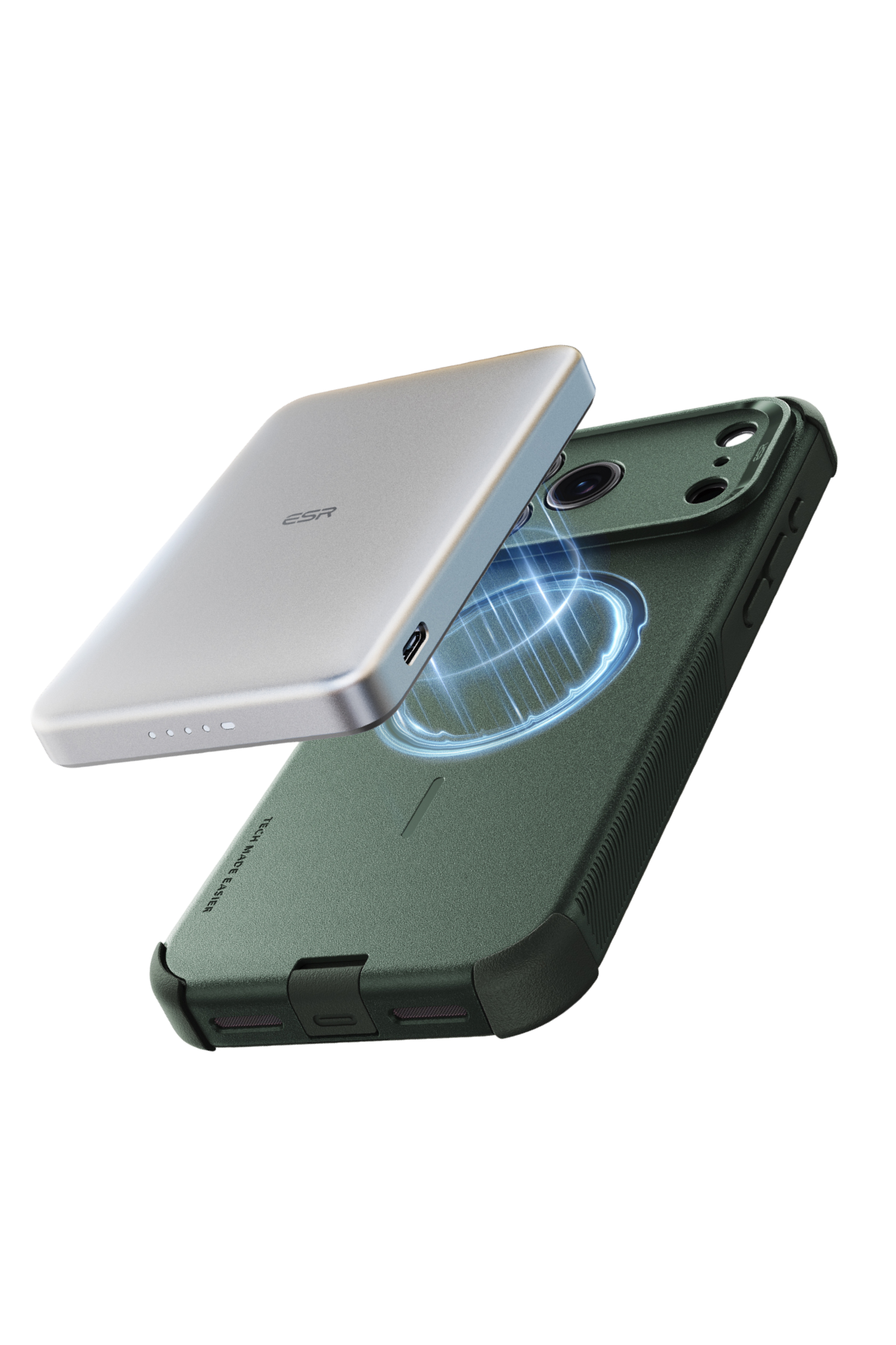 ESR Apple iPhone 18 Pro/17 Pro Cyber Tough Magsafe Kapak - Yeşil