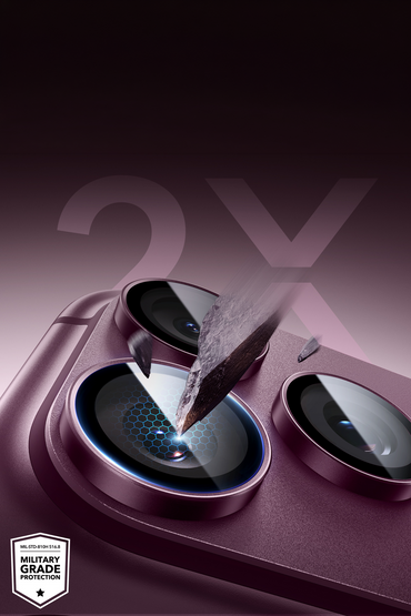 ESR Apple iPhone 18 Pro Max Armorite Kamera Lens Koruyucu - Bordo
