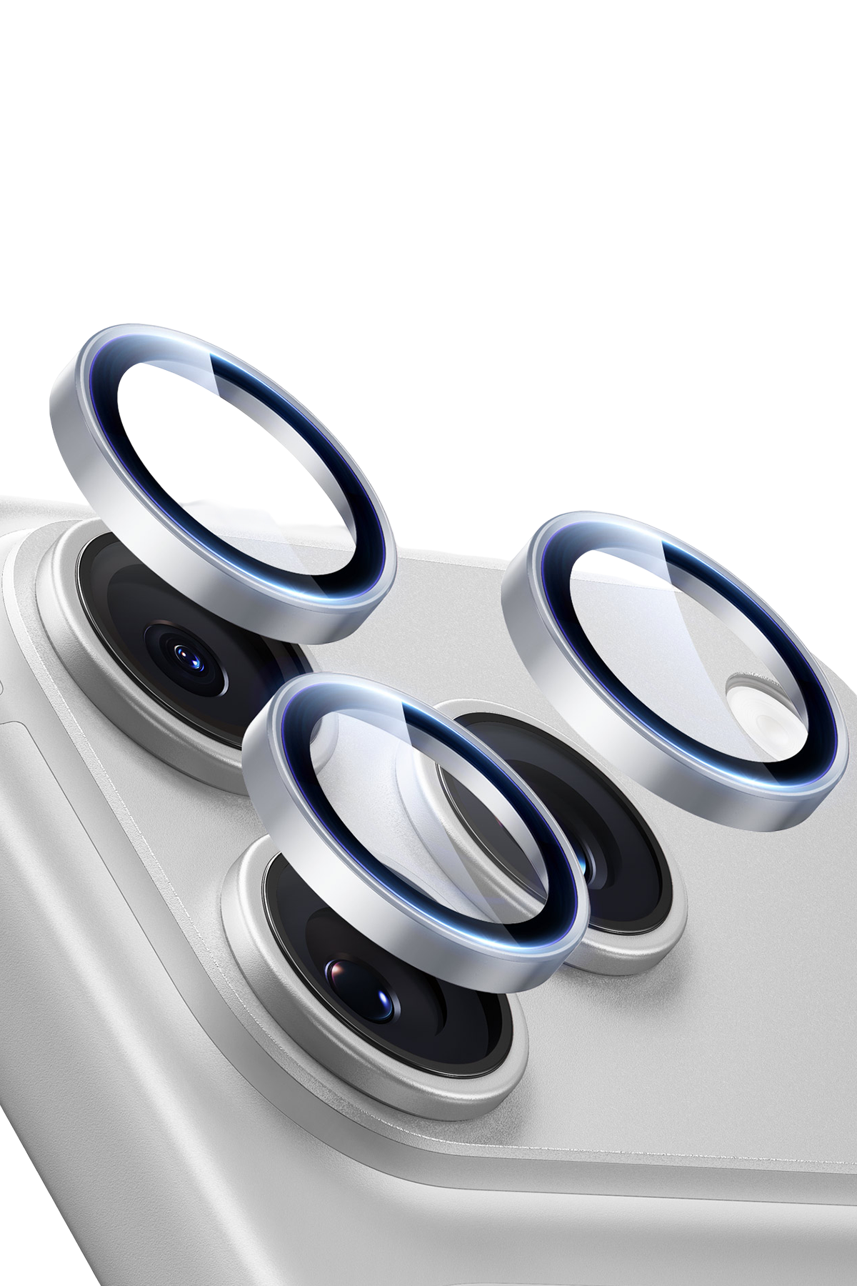 ESR Apple iPhone 18 Pro Max Armorite Kamera Lens Koruyucu - Gümüş