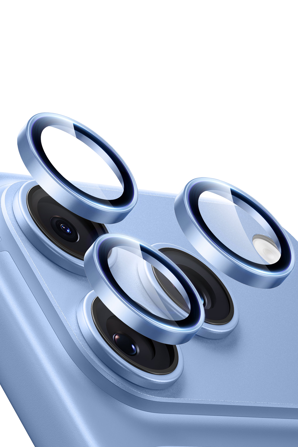 ESR Apple iPhone 18 Pro Max Armorite Kamera Lens Koruyucu - Açık Mavi