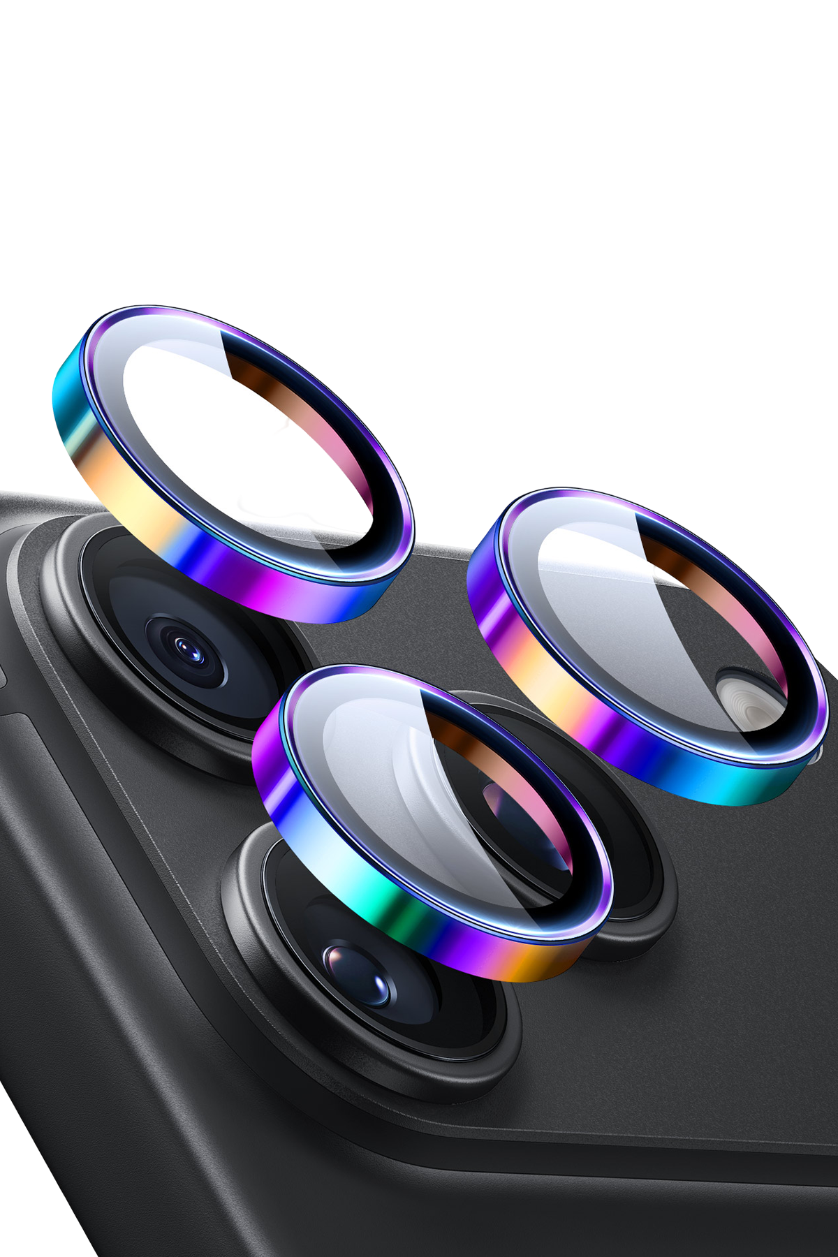 ESR Apple iPhone 18 Pro Max Armorite Kamera Lens Koruyucu - Rainbow