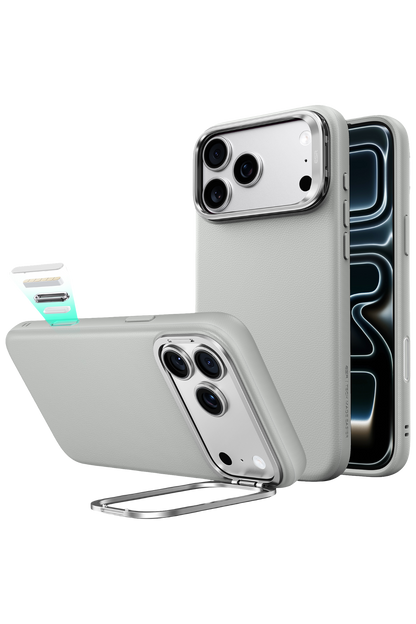ESR Apple iPhone 18 Pro Max/17 Pro Max Atelier Magsafe Standlı Kapak - Gri