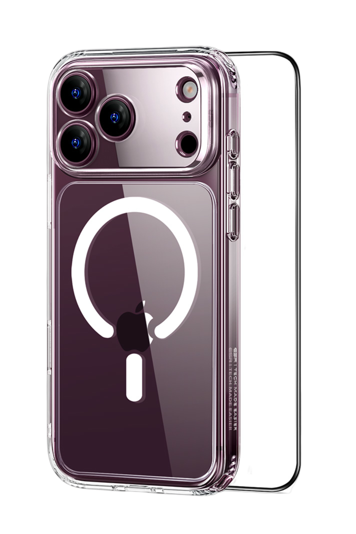 ESR Apple iPhone 18 Pro Max/17 Pro Max Classic Hybrid Magsafe Kapak + Cam Hediyeli Set - Şeffaf