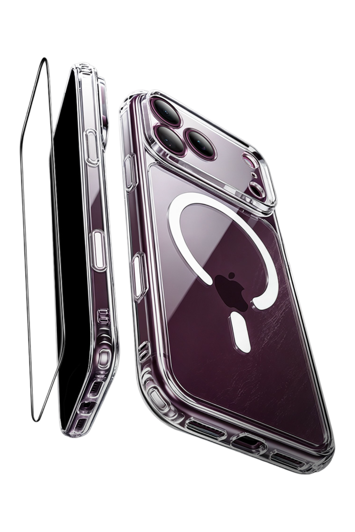 ESR Apple iPhone 18 Pro Max/17 Pro Max Classic Hybrid Magsafe Kapak + Cam Hediyeli Set - Şeffaf
