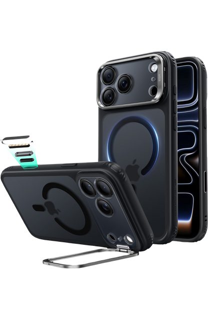 ESR Apple iPhone 18 Pro Max/17 Pro Max Classic Hybrid Magsafe Standlı Kapak - Buzlu Siyah