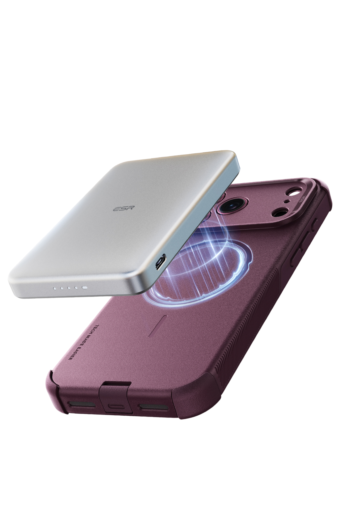 ESR Apple iPhone 18 Pro Max/17 Pro Max Cyber Tough Magsafe Kapak - Bordo