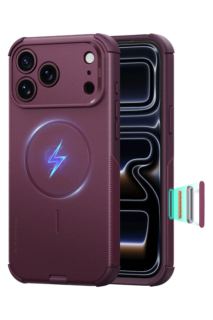 ESR Apple iPhone 18 Pro Max/17 Pro Max Cyber Tough Magsafe Kapak - Bordo