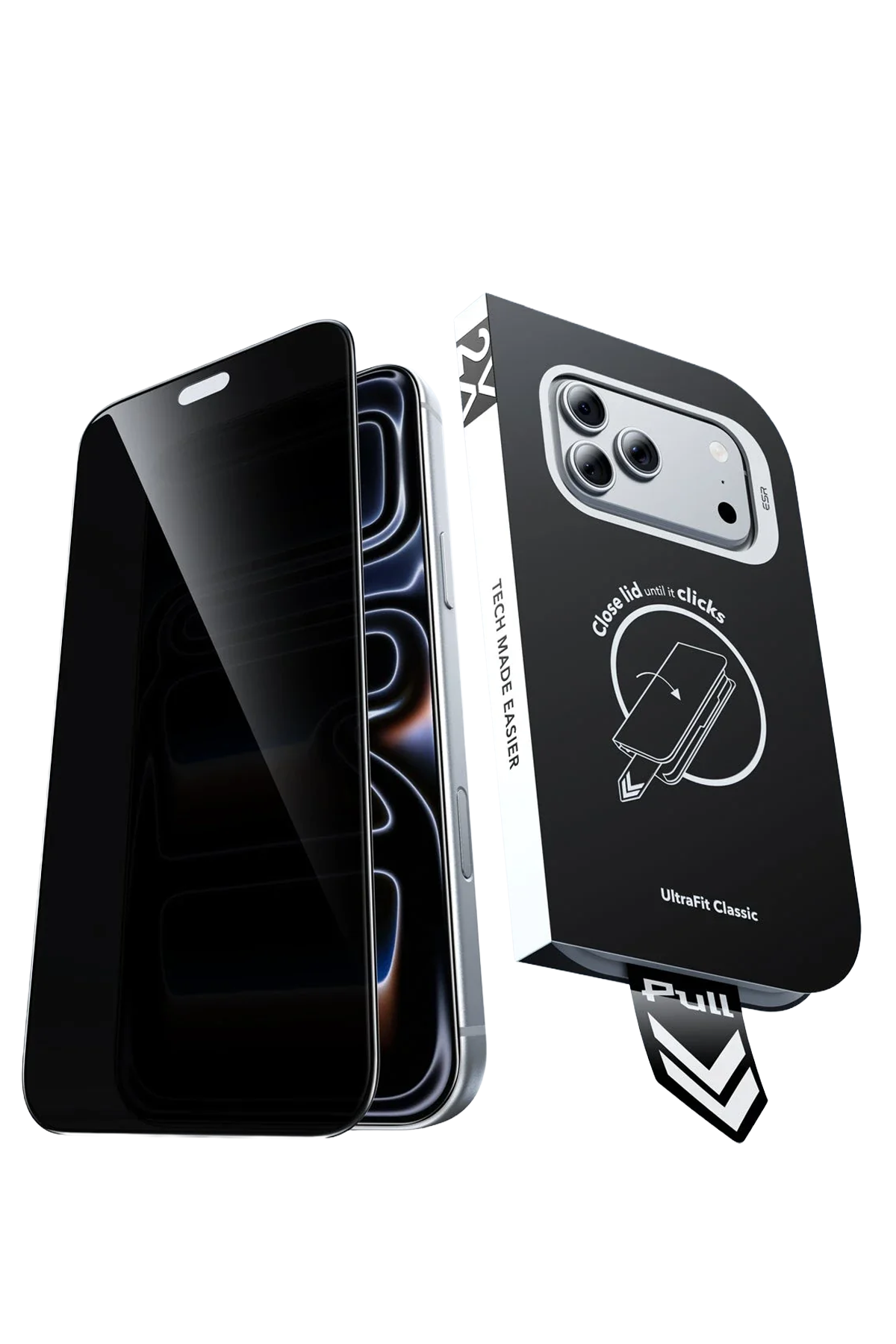 ESR Apple iPhone 18 Pro/17 Pro UltraFit Classic 3 Adet Hayalet Ekran Koruyucu