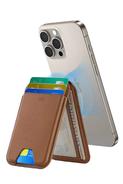 ESR Classic Stant Özellikli Magsafe Kartlık - Kahverengi