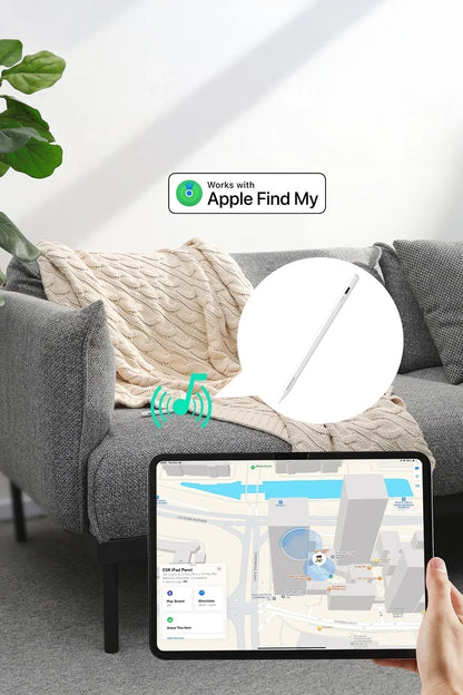 ESR Geo iPad için Apple Find My Özellikli Dijital Dokunmatik Kalem - Siyah