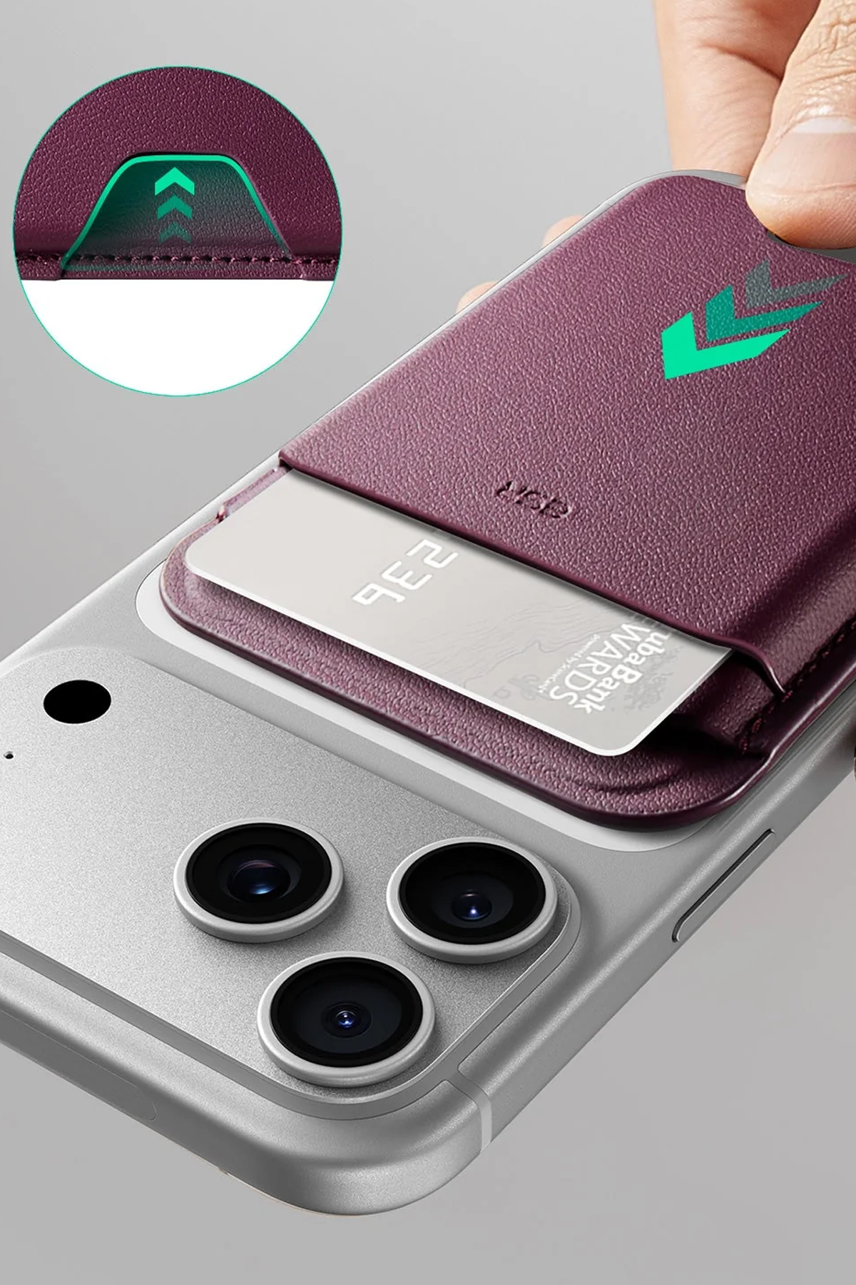 ESR HaloLock Wallet Boost Magsafe Kartlık - Bordo