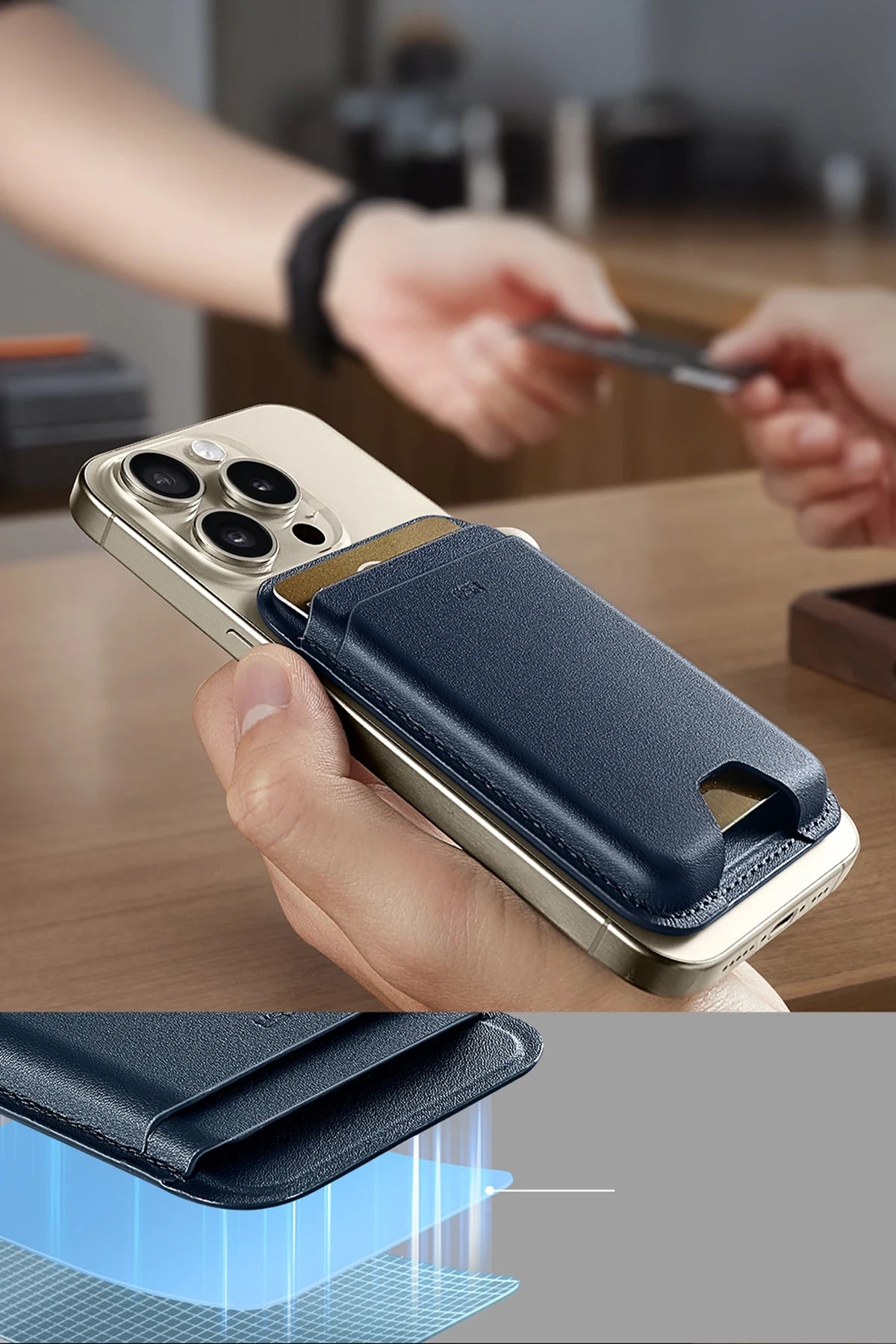 ESR HaloLock Wallet Boost Magsafe Kartlık - Lacivert