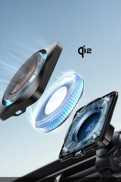 ESR Qi2 CryoBoost 15W Magsafe Şarj Destekli 360 Dönen Araç Tutucu - Siyah