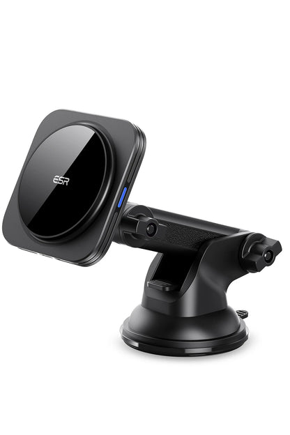ESR Qi2 HaloLock Vantuz Özellikli 15W Magsafe Şarj 360 Dönen Destekli Araç Tutucu - Siyah