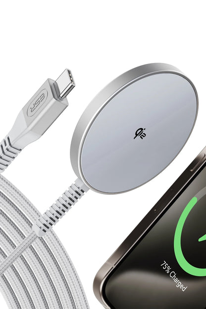 ESR Qi2 Mini HaloLock 15W Magsafe Şarj Aleti - Gümüş