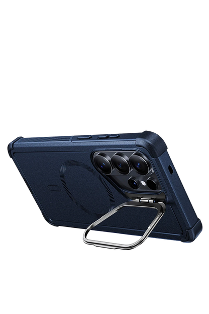 ESR Samsung Galaxy S26 Ultra Cyber Tough Magsafe Stantlı Kapak - Lacivert
